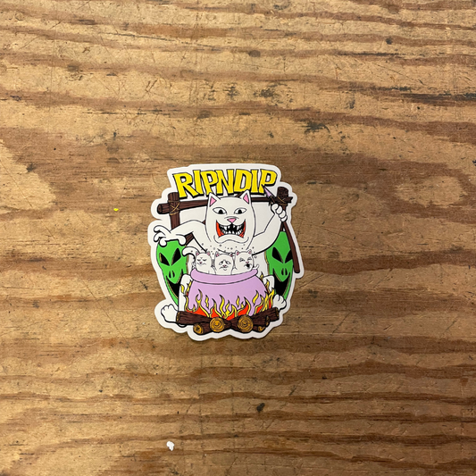RIPNDIP - Katte i gryde (7x8,5) - Stickers