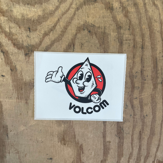 Volcom Rød/Hvid (8x6) - Stickers