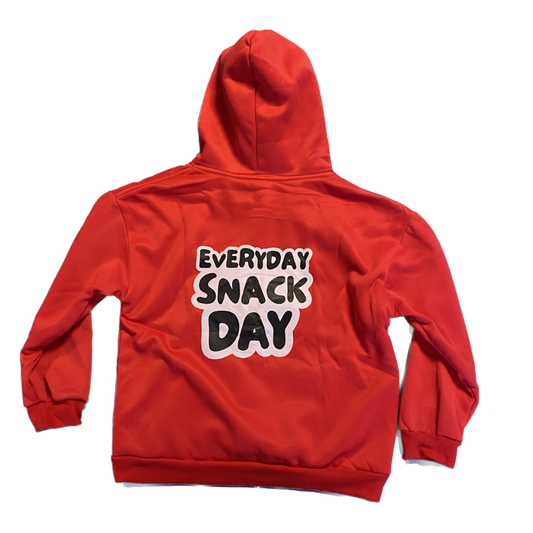 Kims Kiosk 'Everyday Snack Day' Hoodie - Rød str. 10-12 år (kids)