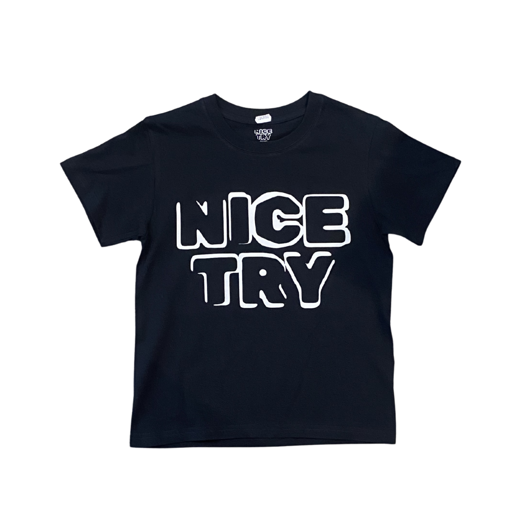 NiceTry t-shirt med print på front - flere farver (kids)