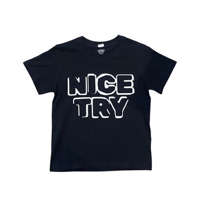 NiceTry t-shirt med print på front - flere farver (kids)