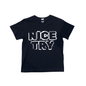 NiceTry t-shirt med print på front - flere farver (kids)