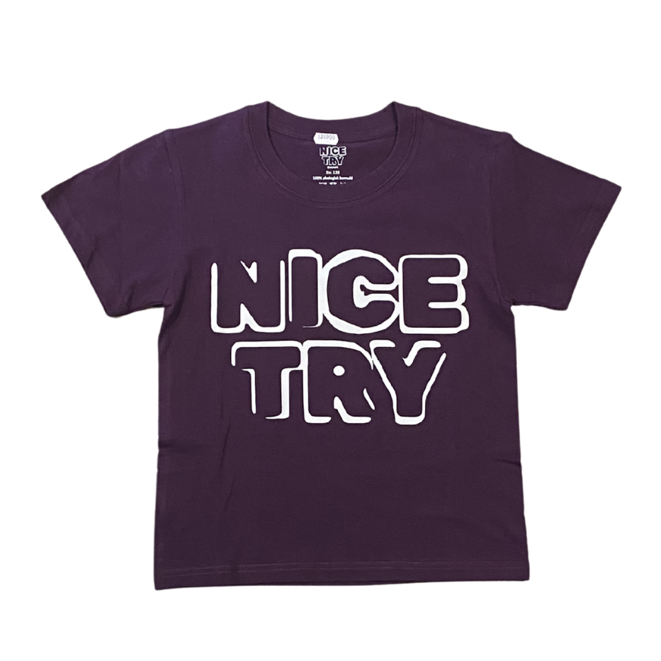 NiceTry t-shirt med print på front - flere farver (kids)