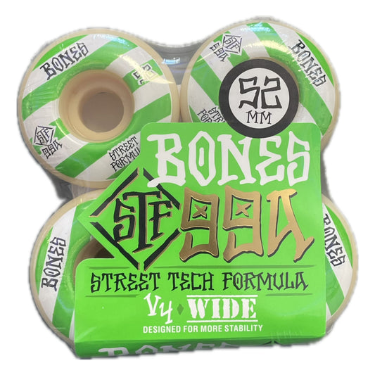 Bones - Patterns V4 52mm Wide - 99A Street Tech Formula Grøn