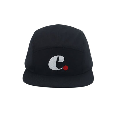 Celebrate cap Classic sort 5-panel kasket med logo