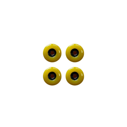 Fingerboard hjul med Fast Speed kuglelejer (gul)