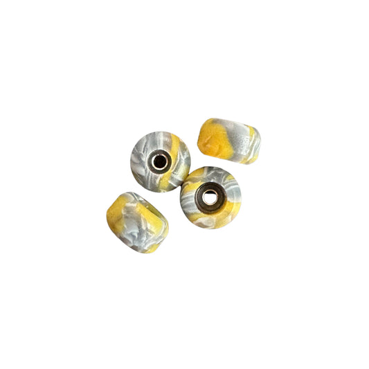 Fingerboard hjul med kuglelejer - Swirl Edition (gul)