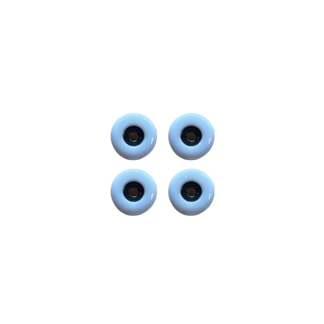 Fingerboard hjul med Fast Speed kuglelejer (hvid)