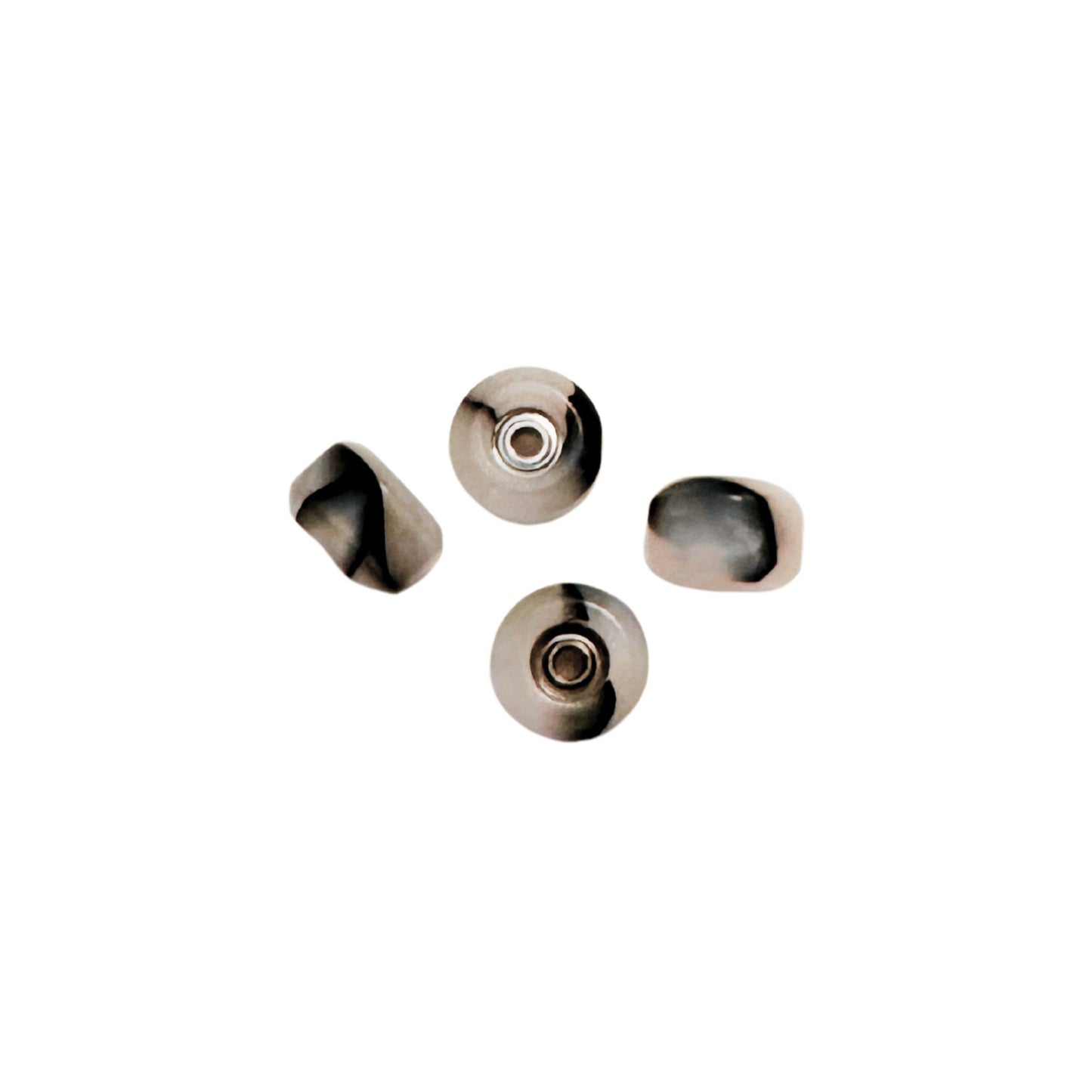 Fingerboard hjul med ABEC7 kuglelejer - Swirl Edt. (hvid)