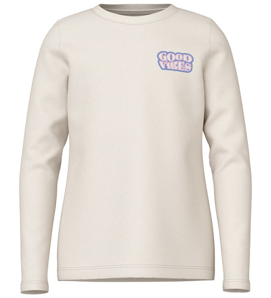 Name It Good Vibes longsleeve - offwhite (kids)