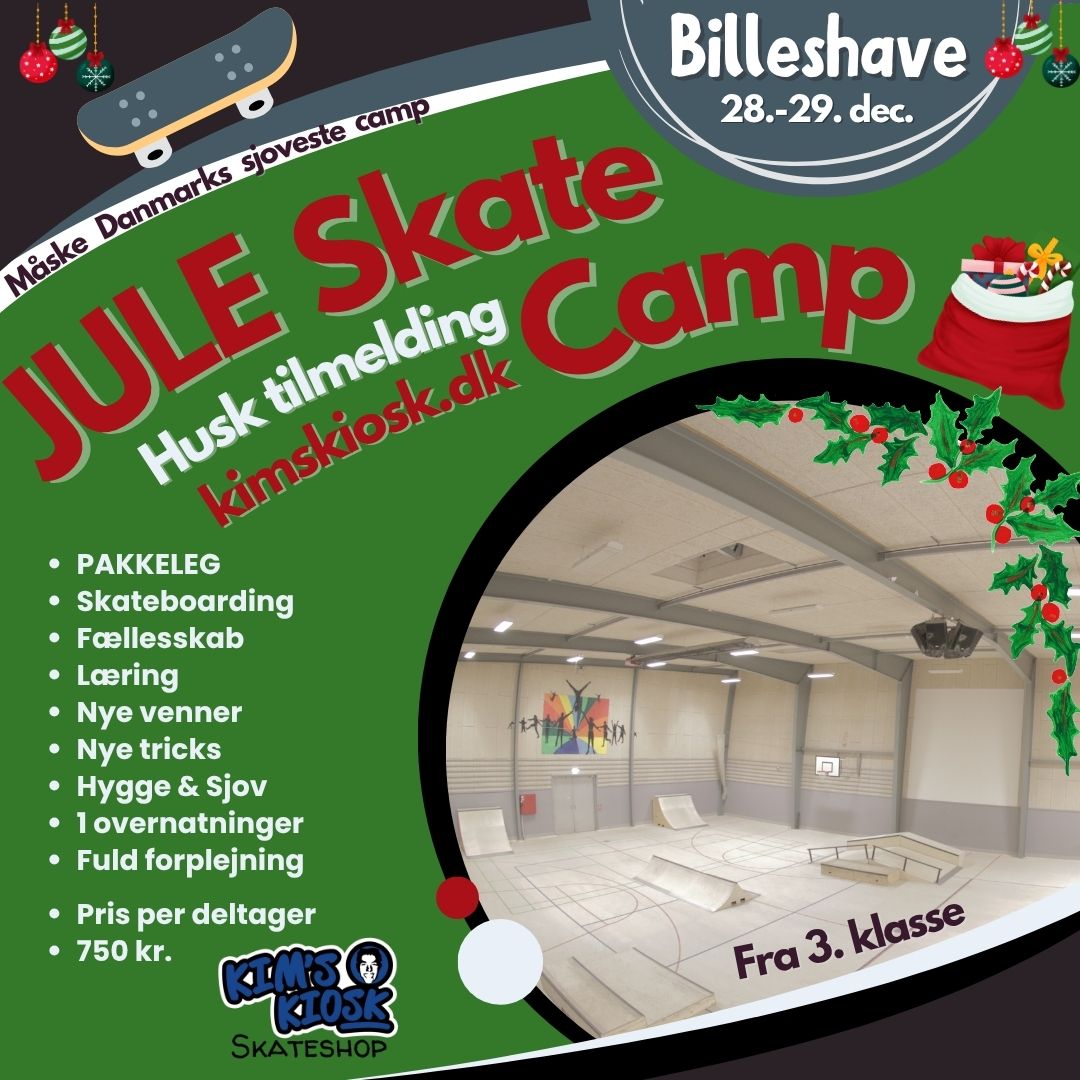 BE Skateboard Camp 28-29 dec. 2025 - Billeshave Efterskole
