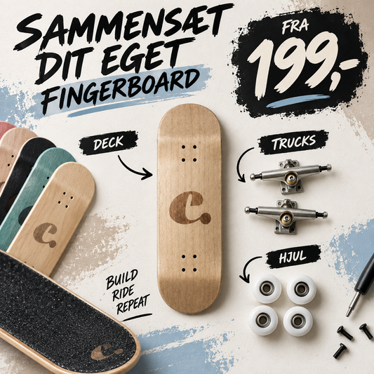 Komplet fingerboard - sammensæt dit eget design