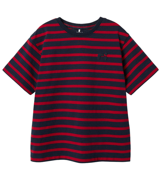 Name It stribet skate t-shirt - navy/rød (kids)