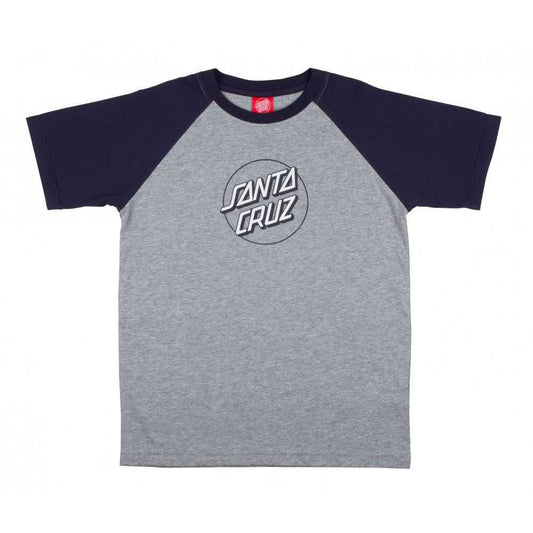 Santa Cruz t-shirt - grå/navy 8-10 år (kids)