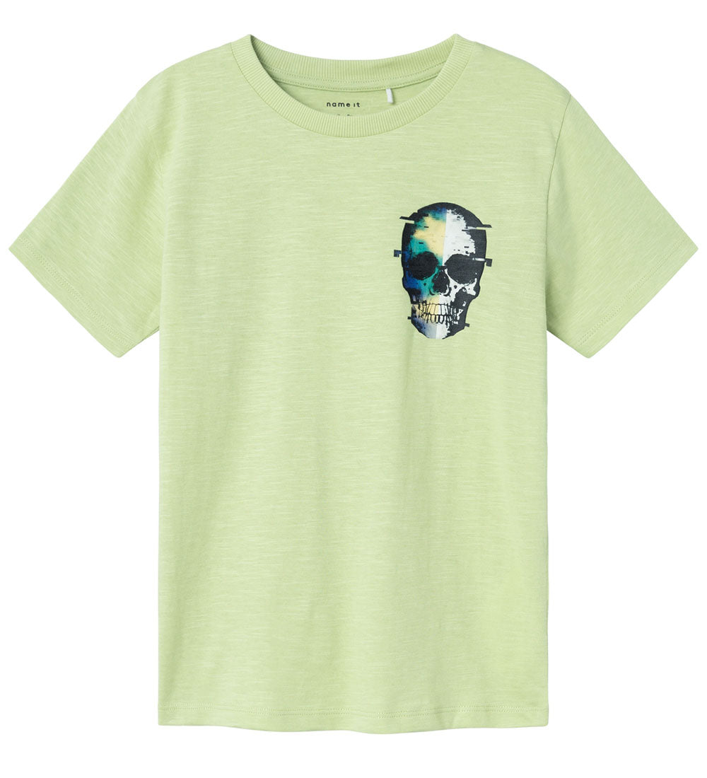 Name It T-shirt 'Skate Crew' - grøn str. 140 (kids)
