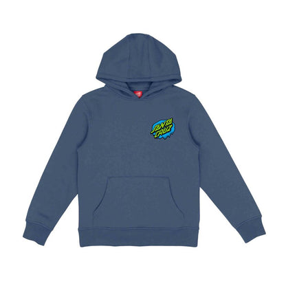 Santa Cruz Hoodie "Slime Dot" - blå (kids)