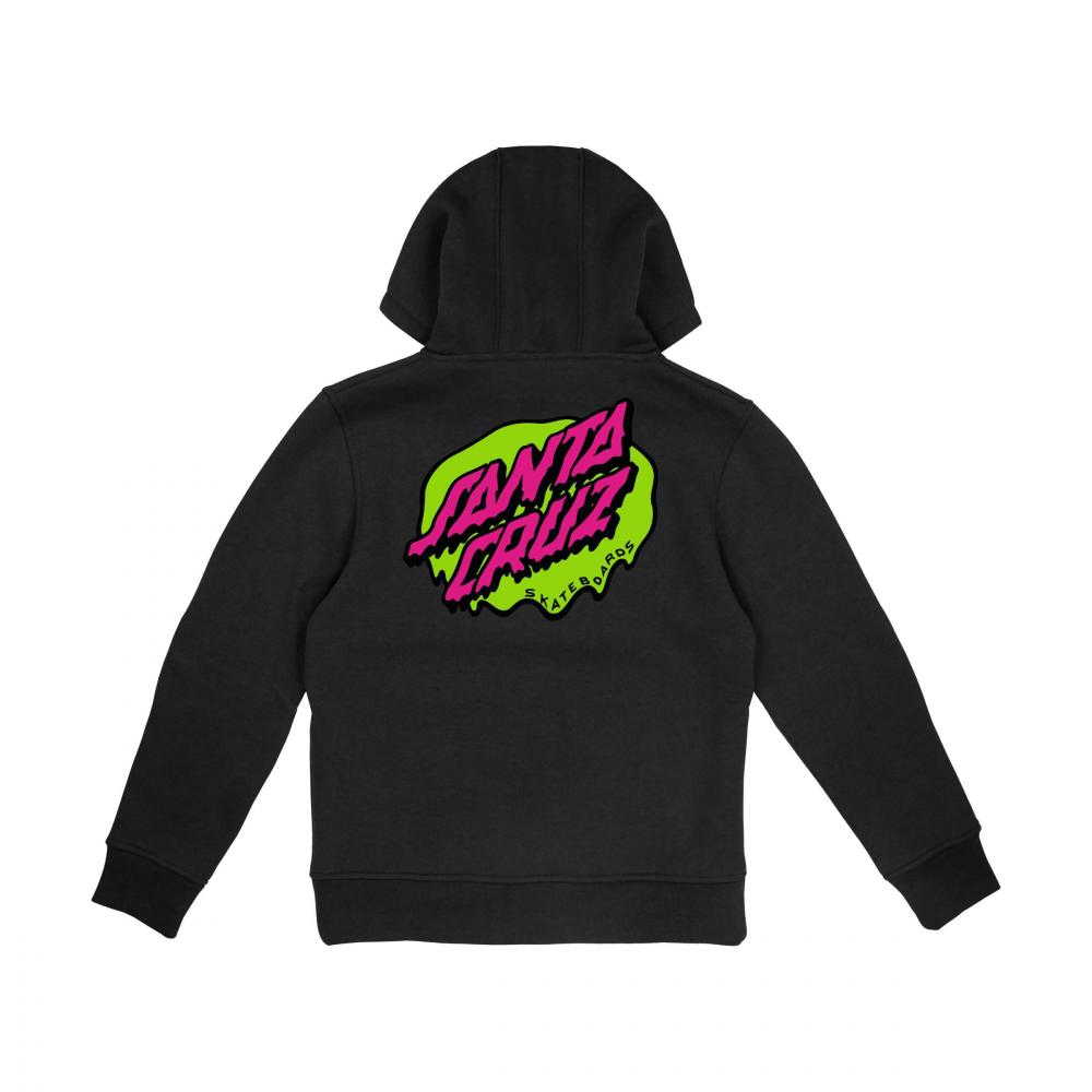Santa Cruz Hoodie "Slime Dot" - sort (kids)