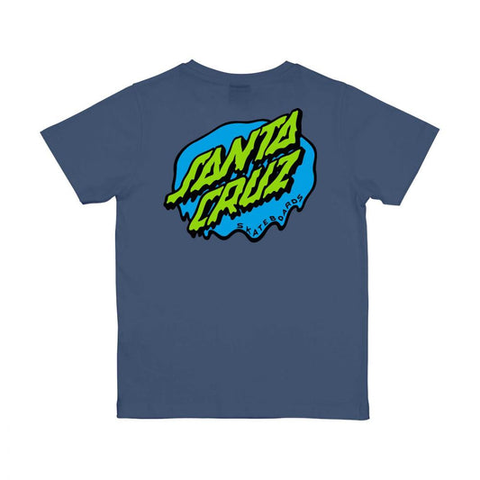 Santa Cruz t-shirt (Slime Dot) - blå (kids)