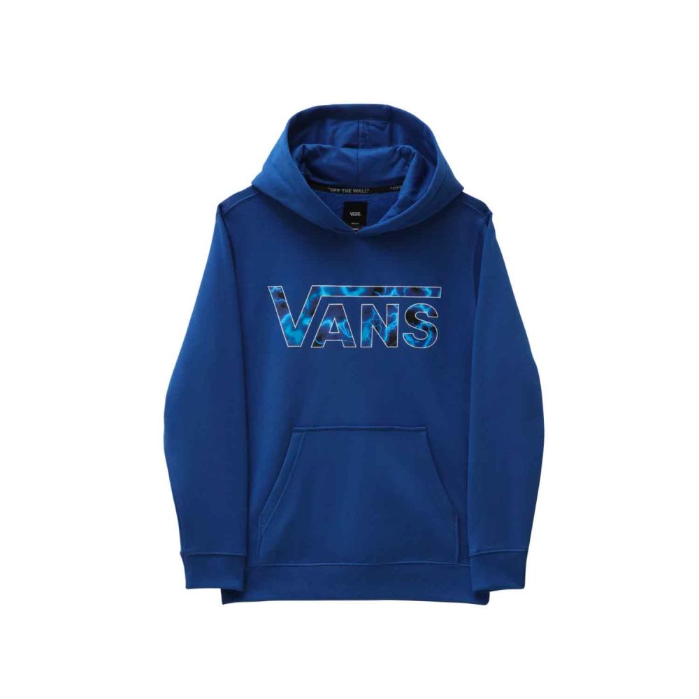 Vans logo Hoodie - blå str. 8-10 år (kids)