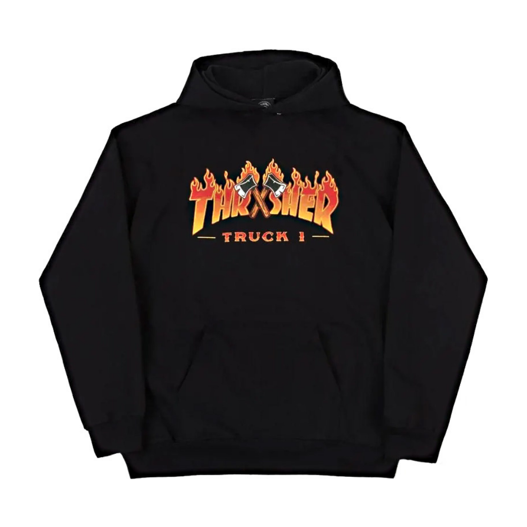 Thrasher "Truck 1" Hoodie - Sort str. L