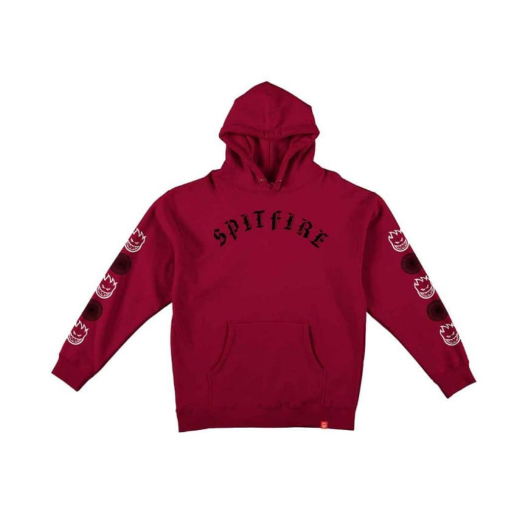 Spitfire Hoodie - rød str. 14-16 år (Kids)