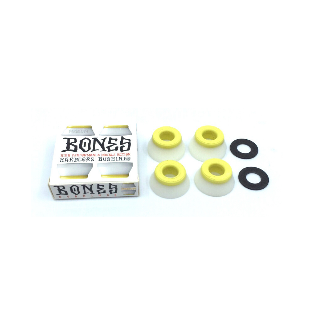 Bones Hardcore Bushings (Medium) hvid/sort