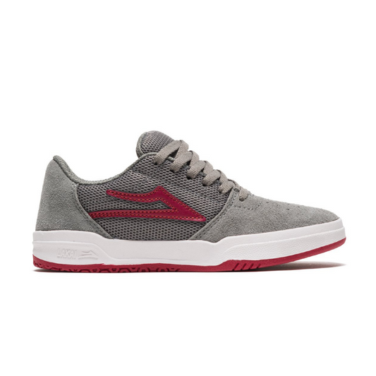 Lakai - Brighton - Grey/Red Suede (kids)